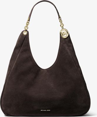Michael Kors Ellie Large Suede Shoulder Bag