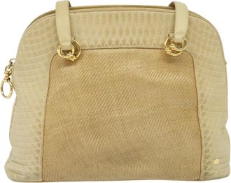 Bally Beige Leather Shoulder Bag (Pre-Owned)