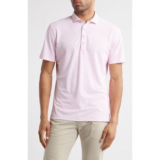 Johnnie-O Flock Yeah Flamingo Print PREP-FORMANCE Golf Polo in Azalea at Nordstrom, Size Xx-Large