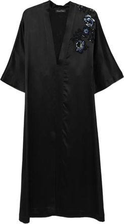 Carine Gilson Abito da sera con scollo a V - Nero