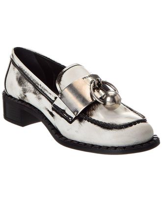 Prada Brushed Leather Loafer