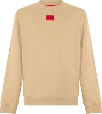 HUGO BOSS Diragol 212 Sweatshirt - Heren - Sweatshirts - Beige - L - Katoen - Hoodies & sweatvesten