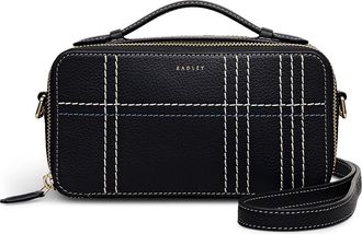 Radley London Calvert Way - Check Micro Phone Crossbody Bag in Black at Nordstrom