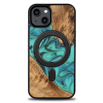 OEM Funda Bewood Unique Para Iphone 14 - Turquesa Con Magsafe