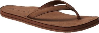 Reef Womens Solana Leather Sandals In Classic Brown