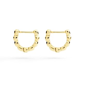 Dodo ORECCHINI HOOP GRANELLI ORO GIALLO
