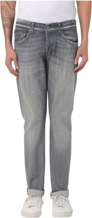 Dondup George Denim Used Effect Broek - Heren - Slim Fit Jeans - Grijs - W31 - Denim - Jeans