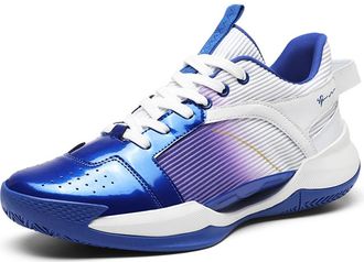 Generic Mens Basketball Shoes Sports Walking Casual Wear Resistant and Anti Slip Training Boots(Blue,8.5 UK)