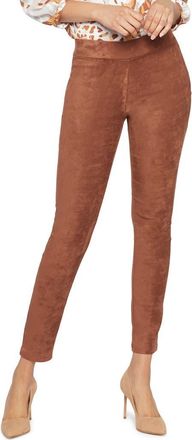 NYDJ Faux Suede Leggings in Coffee Bean at Nordstrom, Size 12P