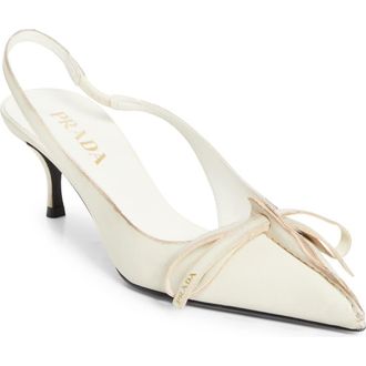 Prada Exposed Seam Slingback Pump in Talco at Nordstrom, Size 5.5Us