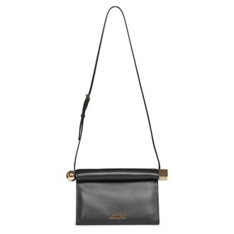 Jacquemus Rond Carr&eacute; Tas - Dames - Tassen - Zwart - Maat: ONE Size Katoen
