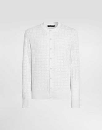 Dolce & Gabbana Cardigan C/bottoni - Man Sweaters And Cardigans White 46