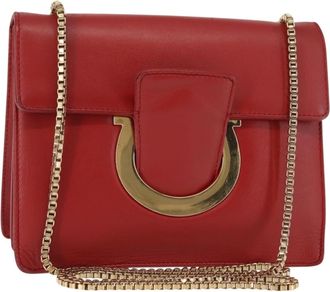 Ferragamo Thalia Shoulder Bag Leather Leather Shoulder Bag Bag (Pre-Owned)