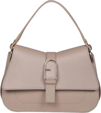 Furla Flow handbag in greige leather