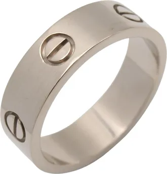 Cartier Silver White Gold (18K) Band Ring (Pre-Owned)