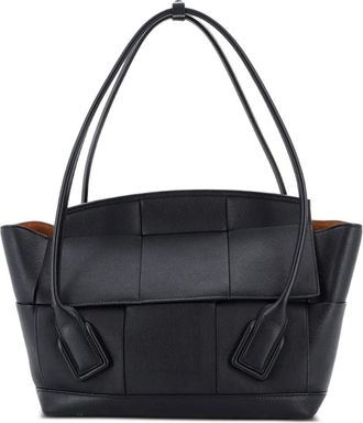 Bottega Veneta Arco Bag Maxi Intrecciato Leather Large satchel - Black