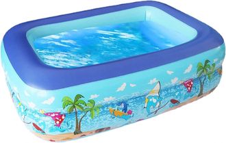 OEM Piscina Hinchable Redonda De 120 Cm - Piscina Infantil Para Interiores Y Exteriores - Juguete De Verano Para La Familia Y El Jard&iacute;n