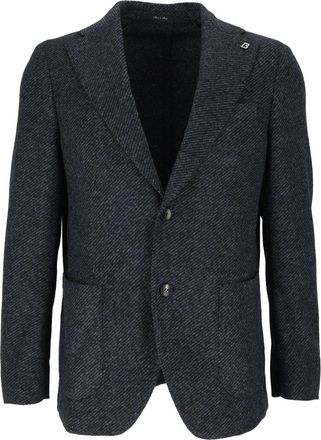 Breras Milano Giacca Uomo Herringbone Tailored Blazer