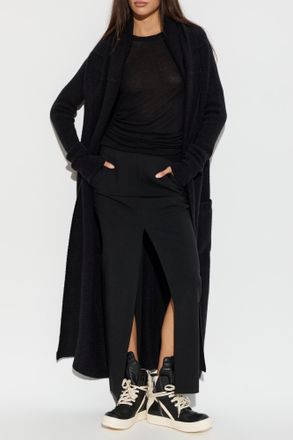 Rick Owens Wool Skirt, Womens, Black