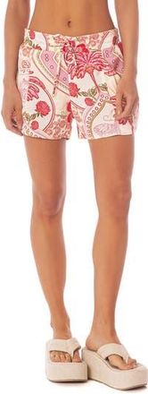 Maaji Blissful Cover-Up Shorts in Pastel Red at Nordstrom Rack, Size Medium