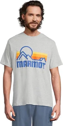 Marmot Coastal T-Shirts Short Sleeve Mens Clothing Light Grey Heather : 2XL, Cotton/Polyester