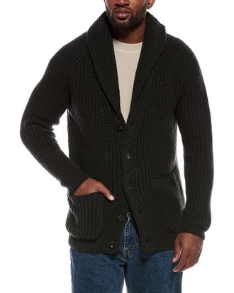 Slowear Incotex Wool Bulky Shall Cardigan Sweater