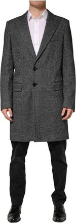 Dolce & Gabbana Coats - Heren - Mantel - Grijs - XL - Jassen