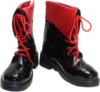 Generic Womens Anime Cosplay Boots for Wisadel W Fancy Stage Performance Props Shoes Custom Made Halloween Christma Comic Con (Black,11.5)