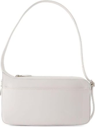 Courr&egrave;ges Leather Shoulder Bag White