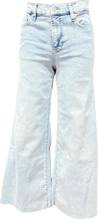 Frame Denim Cropped Palazzo Jeans - Dames - Loose Fit Jeans - Blauw - W29 - Katoen - Jeans