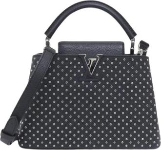 Louis Vuitton Pre-owned Capucines BB Calf Handbag - Dames - Vintage Handtas - Zwart - ONE Size - Leer - Vintage