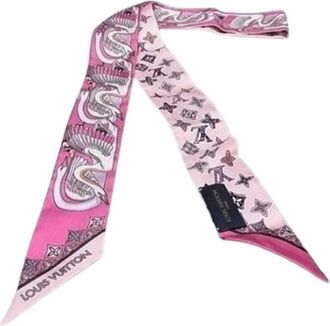 Louis Vuitton Pre-owned Scarves, female, Multicolor, Size: ONE SIZE Pre-owned Vintage Silk Scarf
