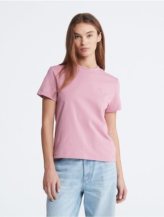 Calvin Klein Womens Archive Logo T-Shirt - Pink - XS