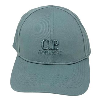 C.P. Company Gabardine Cap - Heren - Petten - Blauw - ONE Size - Katoen - Accessoires