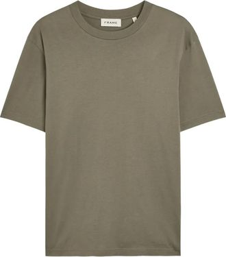 Frame Denim crew-neck T-shirt - men - Cotton - S - Green
