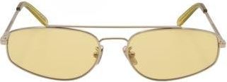 Retro Superfuture 59mm Round Sunglasses in Gold at Nordstrom Rack