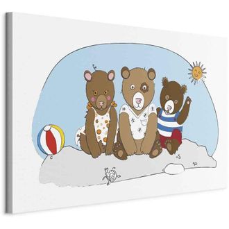 OEM Imagen - Ositos De Peluche En La Playa (1 Pieza) Ancho