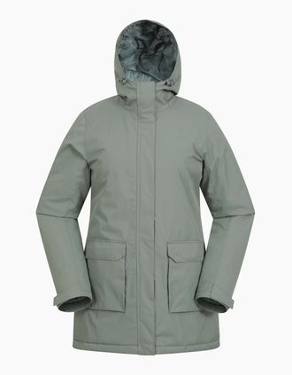 Mountain Warehouse Womens Mountain Warehouse Womens/Ladies Ranger Water Resistant Padded Parka - Green - Size: 12