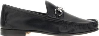 Gucci Instapper met Paardenbit - Heren - Loafers - Zwart - 40 EU - Leer - Schoenen