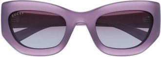 Gucci Occhiali cat-eye in acetato - Viola
