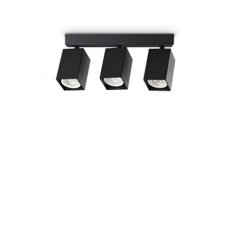 Netlighting Dynamite Square Ceiling Spotlight Bar Black 3x GU10