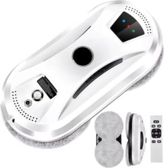 OEM Robot Limpiacristales Autom&aacute;tico, Robot De Lavado De Ventanas, 5600 Pa, Con Control Remoto, Navegaci&oacute;n Inteligente, Detecci&oacute;n De Bordes, 10 Pa&ntilde;os De L