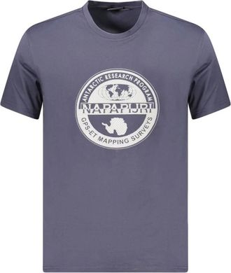 Napapijri Hombre, Camisetas, Azul, Talla: 2XL