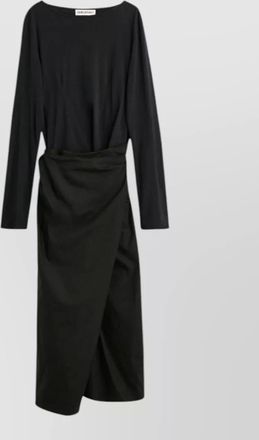 Our Legacy cotton twisted wrap maxi dress