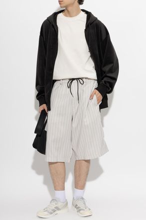 Yohji Yamamoto Velvet Sweatshirt, Mens, Black