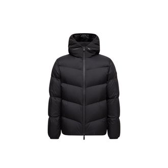 Moncler Forez Hooded Short Down Jacket Black Size 1
