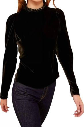 Ulla Johnson Marlene Blouse In Noir