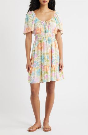 Rip Curl Catalina Island Floral Dress in Orange at Nordstrom, Size Xx-Small