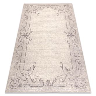 RugsX Rugsx - Alfombra Wool Angel 6623 / 52022 Ornamento, Marco Beige Beige 80x150 Cm