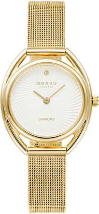 Obaku Womens Juvel White Dial Watch